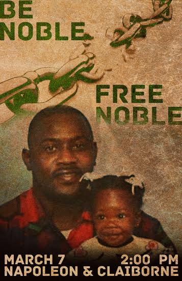 Bernard Noble poster with daughter