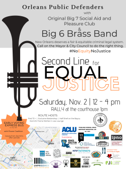 2019 second line flyer