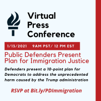 Immigration Justice Press Conference Graphic