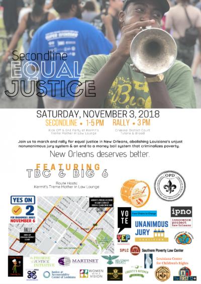 2018 second line for equal justice flyer reduced